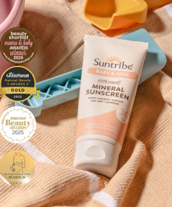 Suntribe Naravna mineralna sončna krema ZA DOJENČKE IN OTROKE, SPF 30, 100ml - slika 2